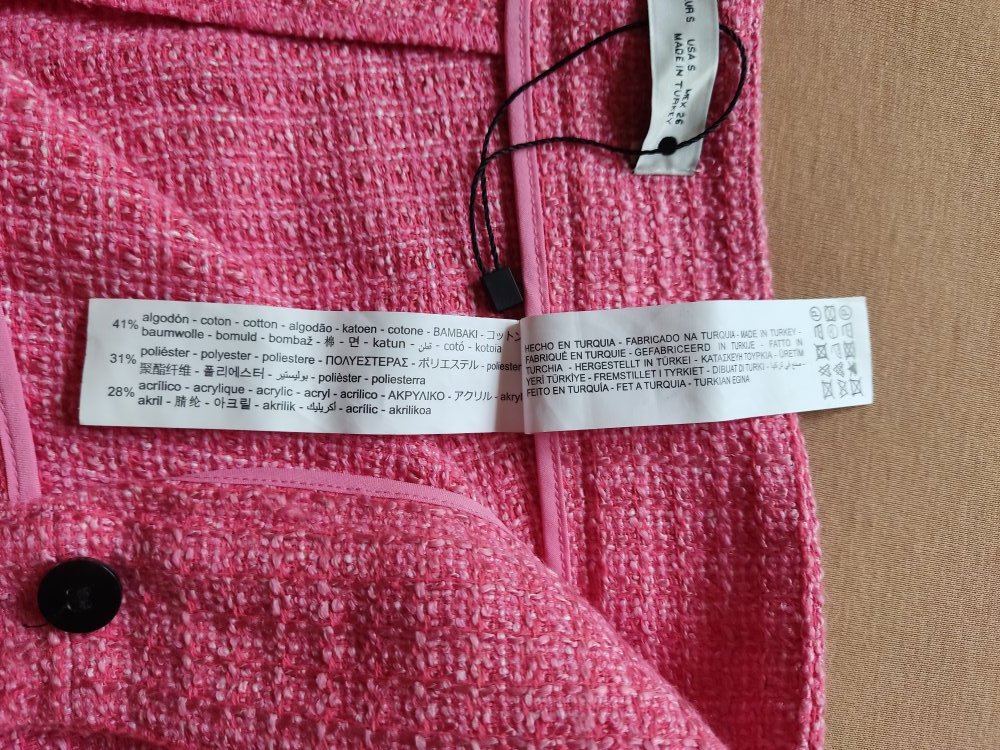 Zara Hose Culotte Marlene Hose High Waist Gr.S Korallenrot NEU