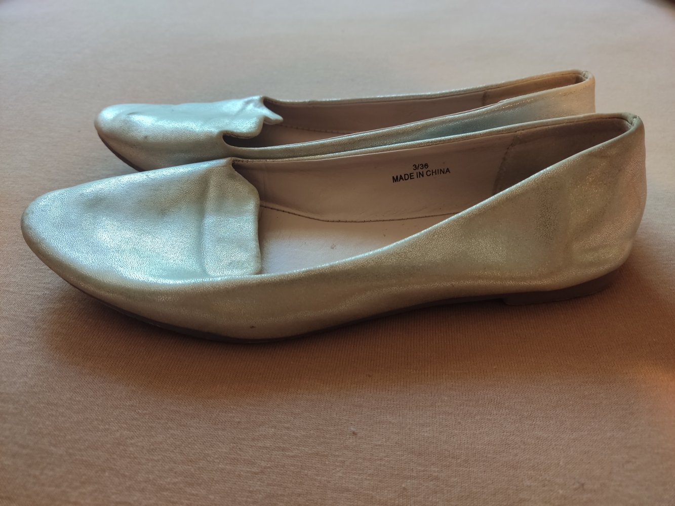London Rebel Ballerine Slipper Gr.36 silber