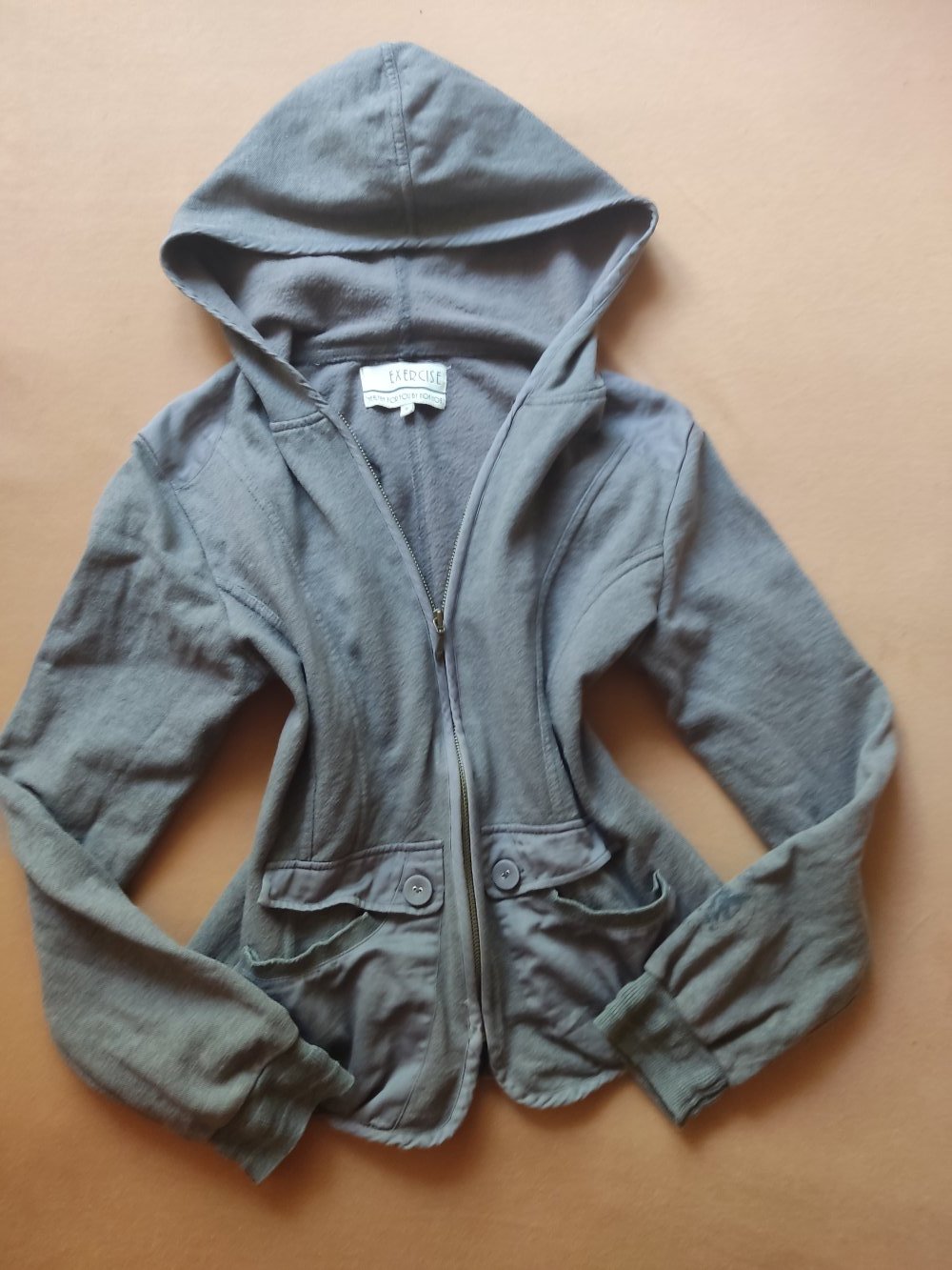 Noa Noa Sweatjacke mit Kapuze Gr.S grau