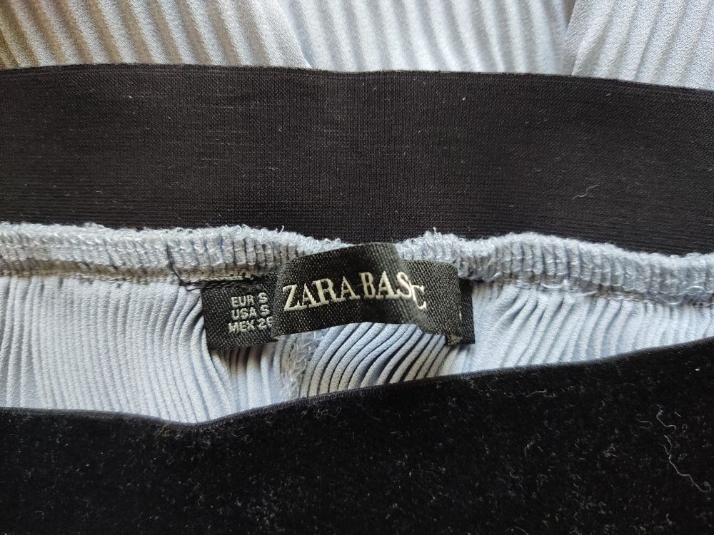 Zara Culotte Marlene Hosen Gr.S Senfgelb & Türkis