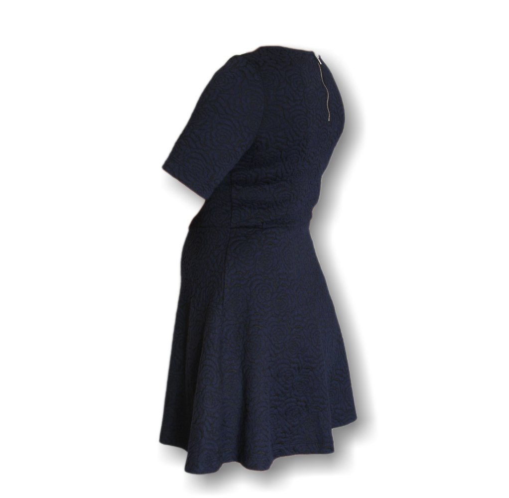 H&M Kleid mit Blumenmuster – Blau, Größe 38