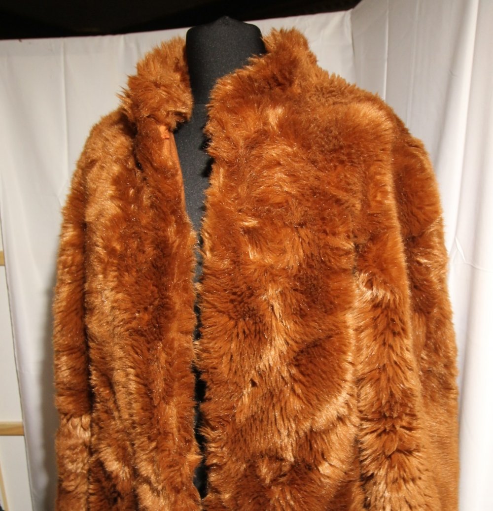Zara Jacke Longjacke Mantel Teddy Herbst Winter Kunstfell Kunstpelz Fake Fur