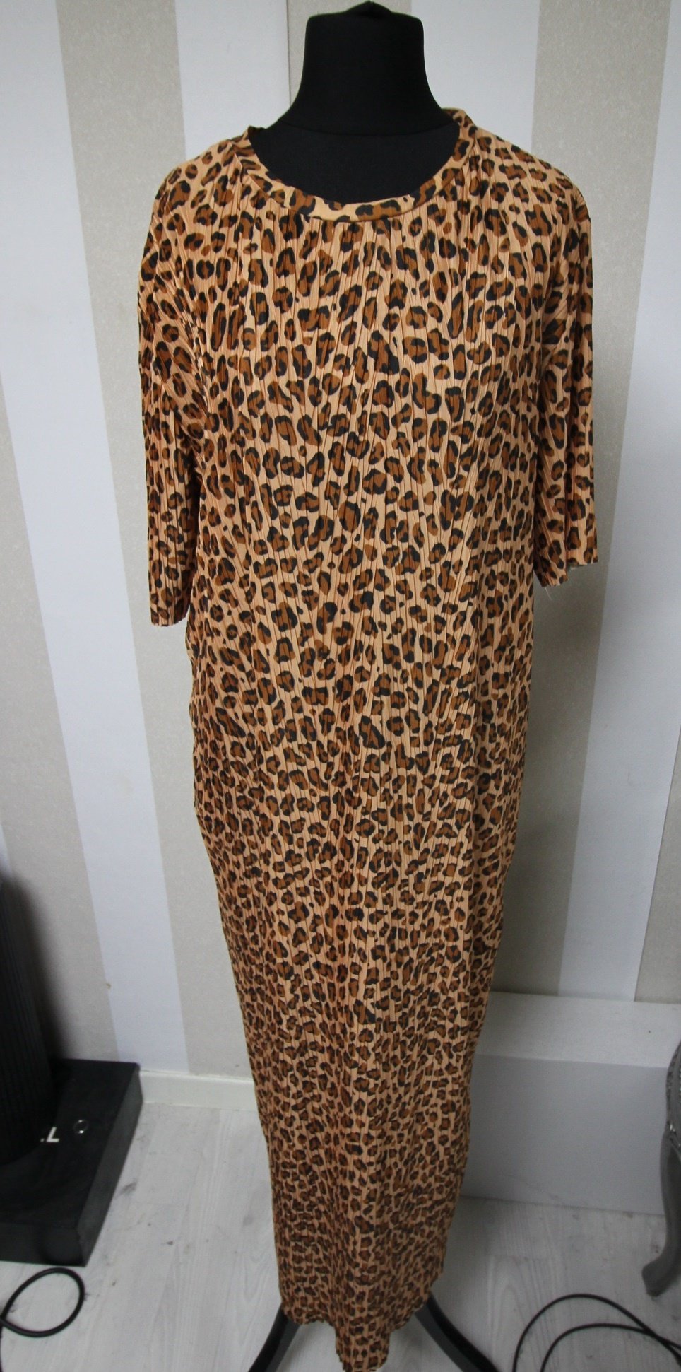 Zara Maxikleid Leopard Animal Sommerkleid