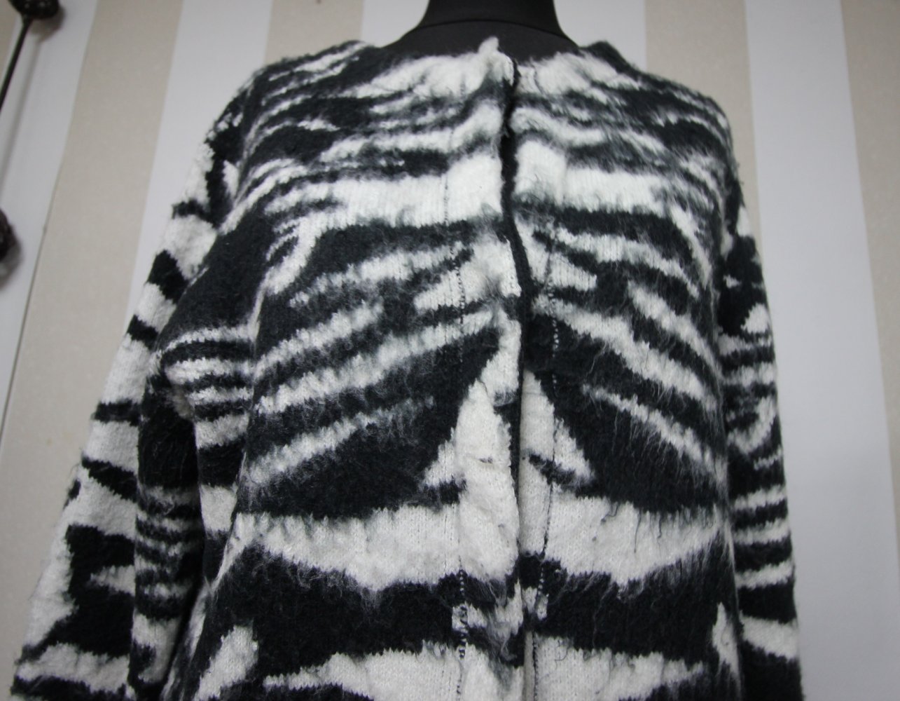 Saint Tropez Zebra Jacke Teddyjacke kuschelig weich fluffy plüsch