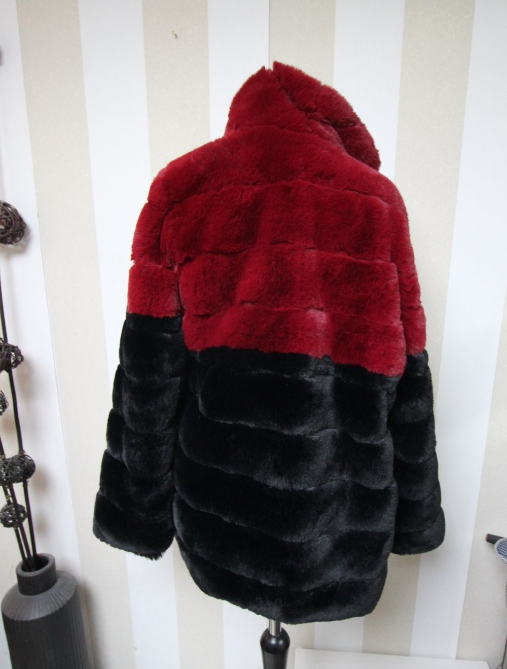 Linn Ahlborg Na-kd Kunstpelz Jacke Mantel Kunstfell plüsch Teddy Herbst Winter