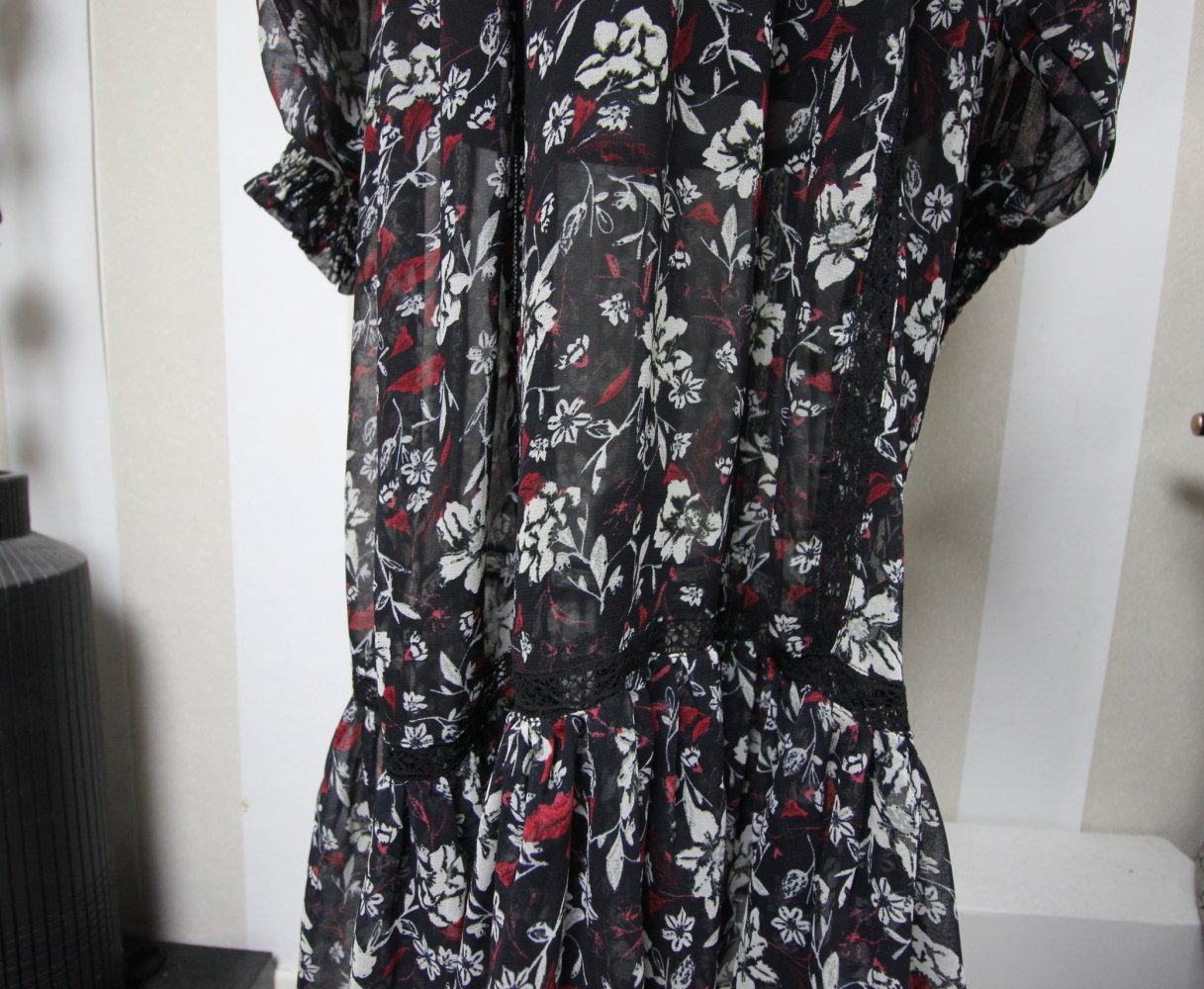 Zara Maxikleid Sommerkleid bunt Festival Hippie Boho