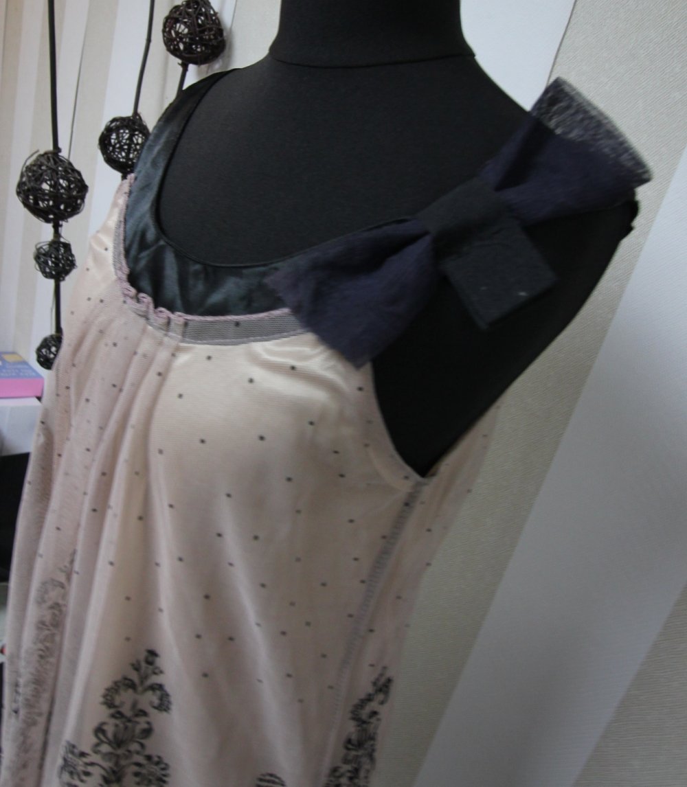 Kleid Cocktailkleid Vintage Party Muster mix Schleife Sommer