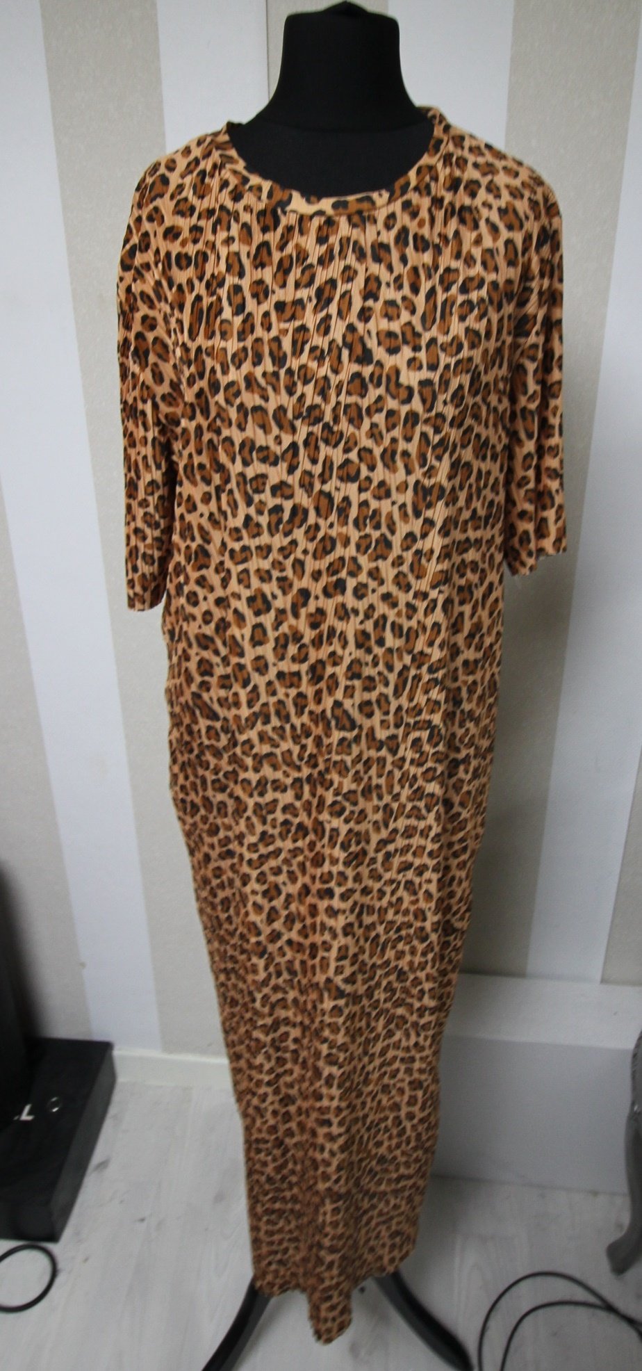 Zara Maxikleid Leopard Animal Sommerkleid