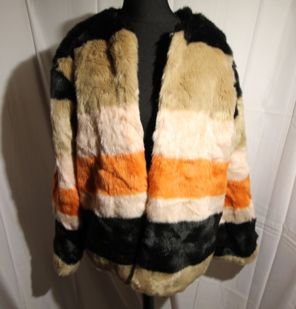 Zara Teddy Jacke Herbst Winter Fluffy Kunstpelz Kunstfell