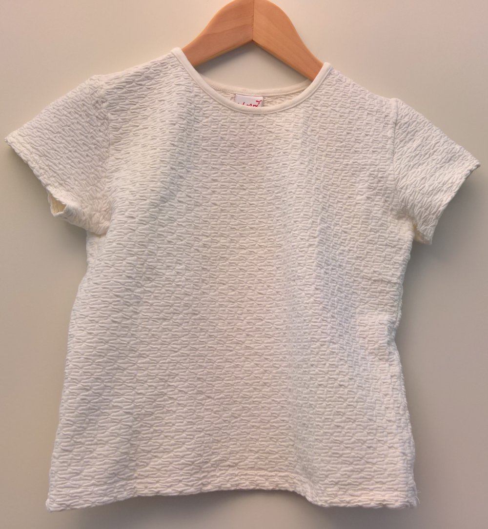 weißes Strukturshirt