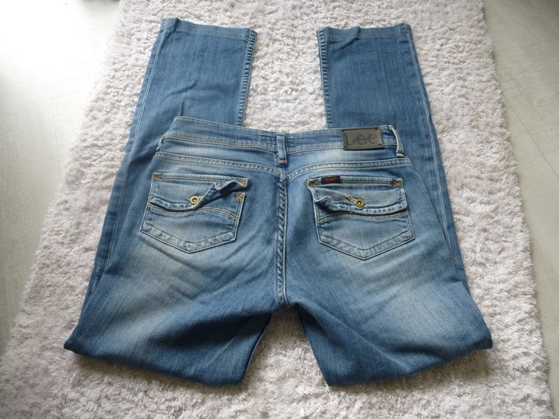 Jeans blau gerader Schnitt gerade straight