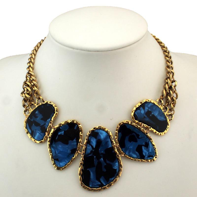 Statementkette blau