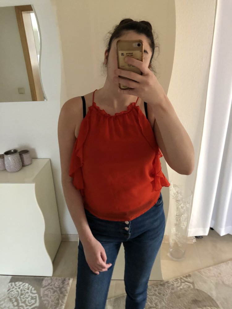 Volantsbluse bluse rüschenbluse tüllbluse blusentop oberteil blogger 