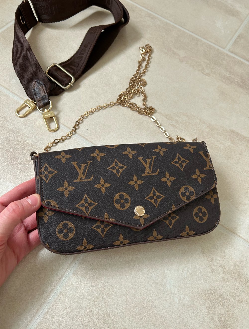 Louis Vuitton Umhängetasche Clutsch Tasche