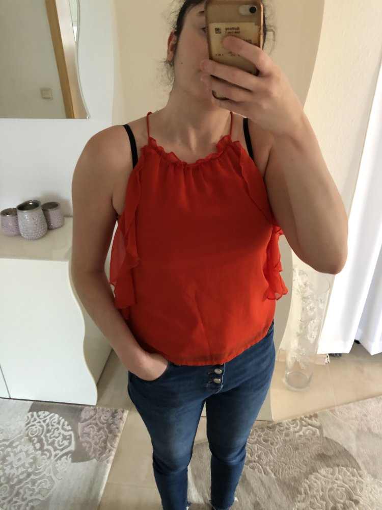 Volantsbluse bluse rüschenbluse tüllbluse blusentop oberteil blogger 
