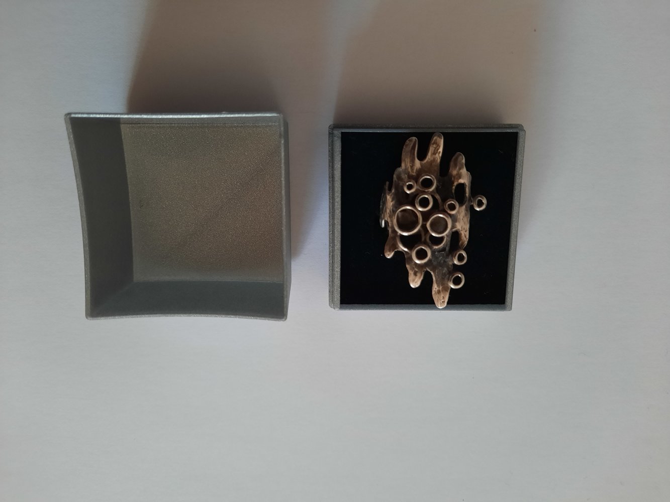 Ring 835 Silber Statement Goldschmied vintage