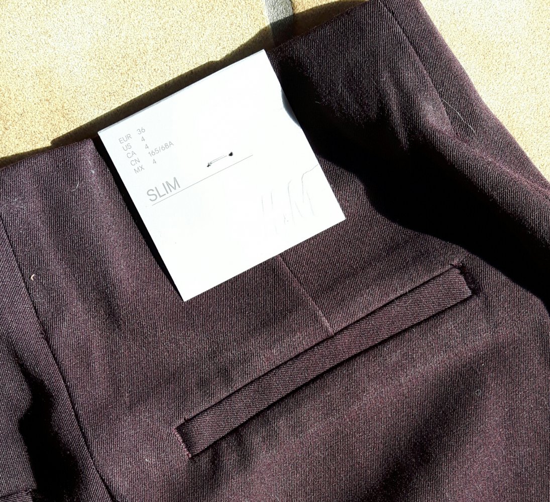 Slacks weinrot Anzugshose Stoffhose 