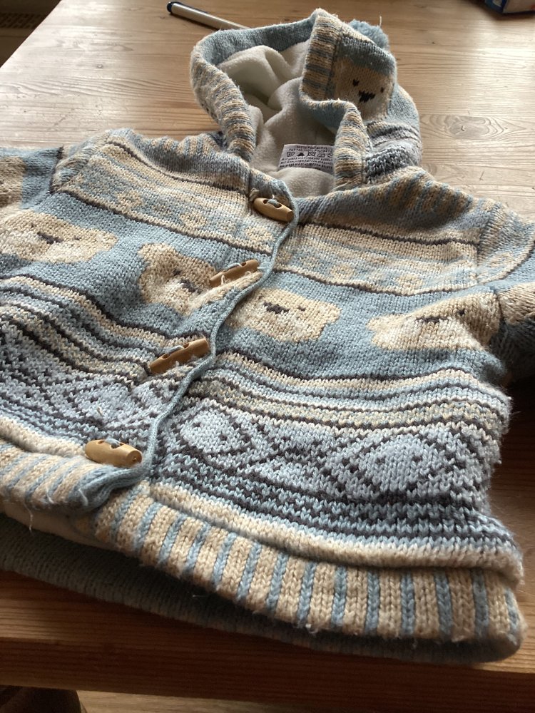 warne,kuschlige Strickjacke gr.68 von Topolino