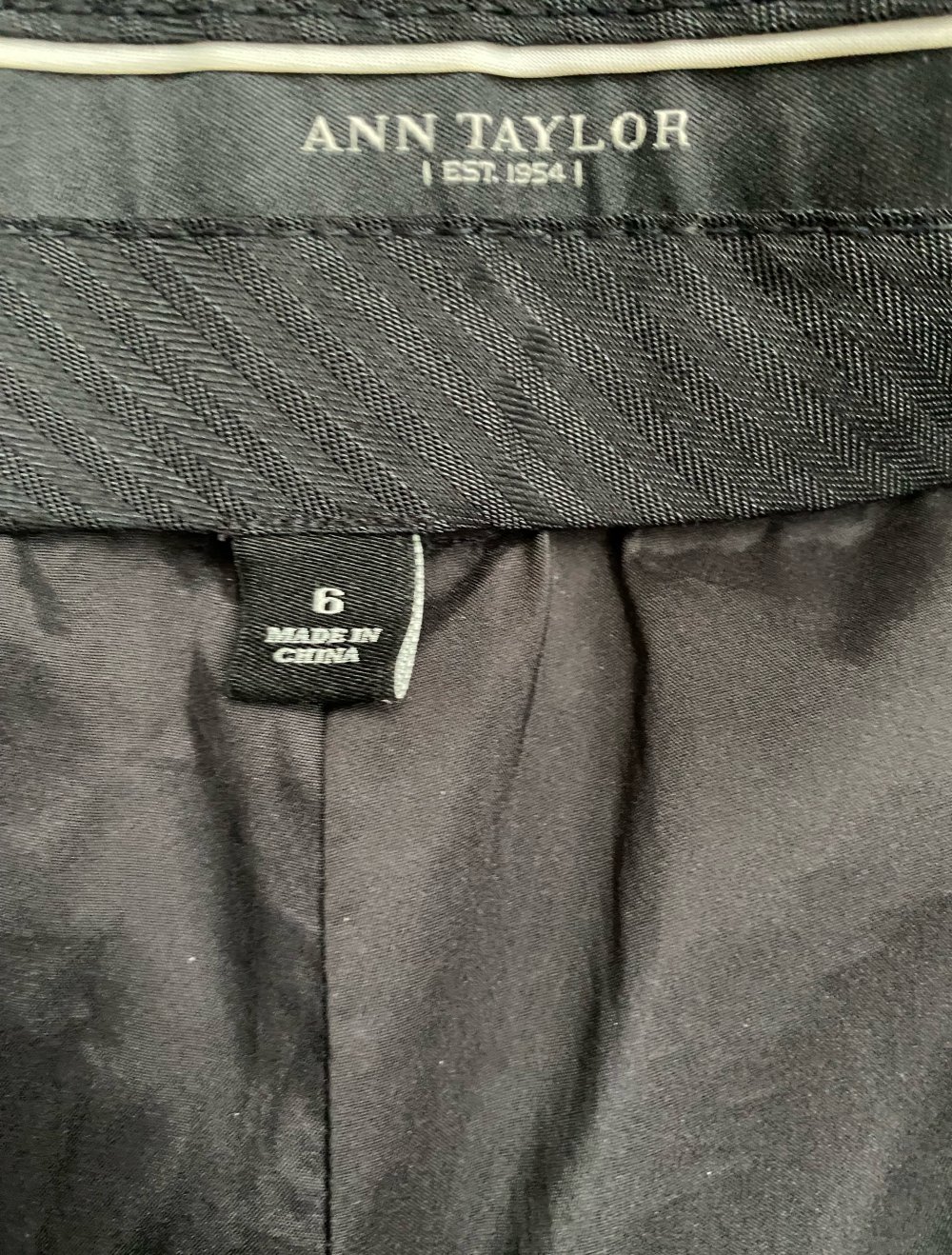 Ann Taylor, Hose, Business, Stretchanteil, schwarz, Gr. 6/38
