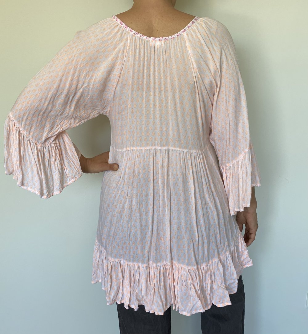 Ayushi, Tunika, Bali Style, bunt, Pompons, onesize