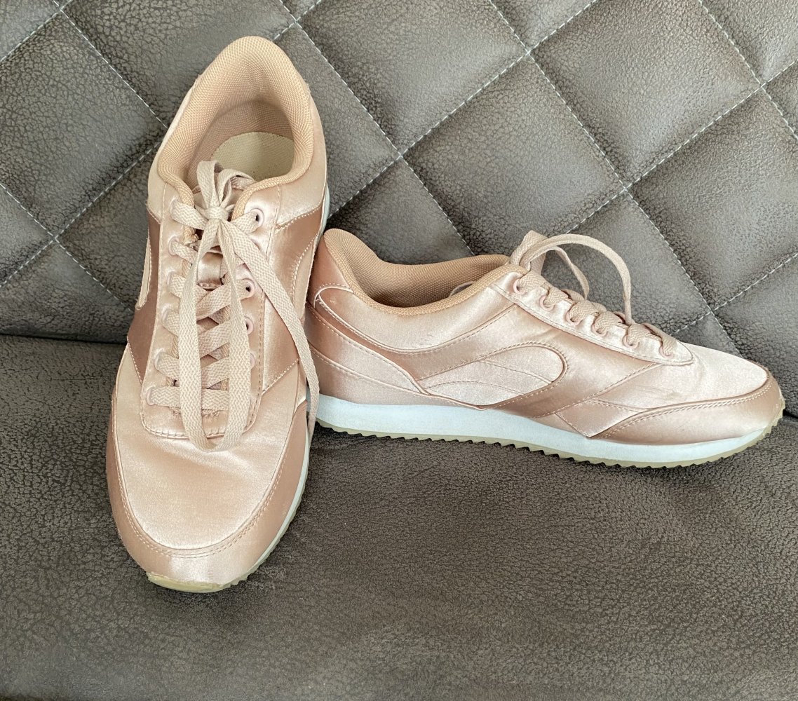 H&M, Divided, Sneaker, Textil, rosé, Gr. 39