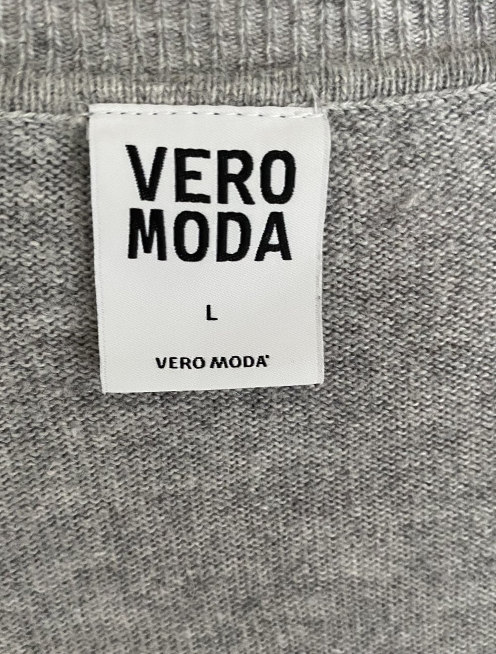 Vero Moda, Pullover, grau, Strick, Sternmotiv, Gr. L