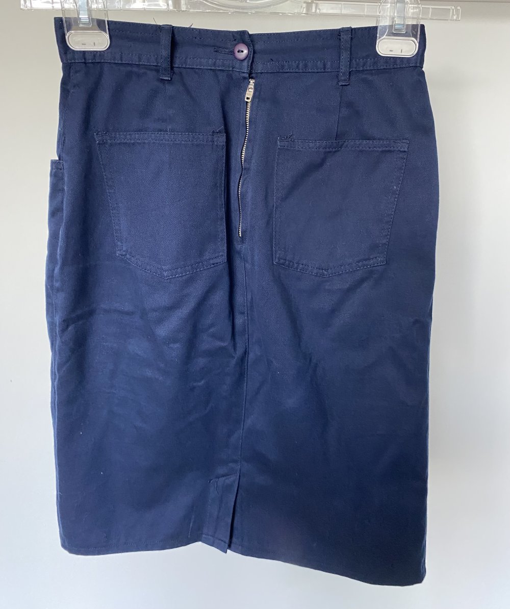 Esprit, Rock, 5 Pocket Style, dunkelblau, Gr. 38