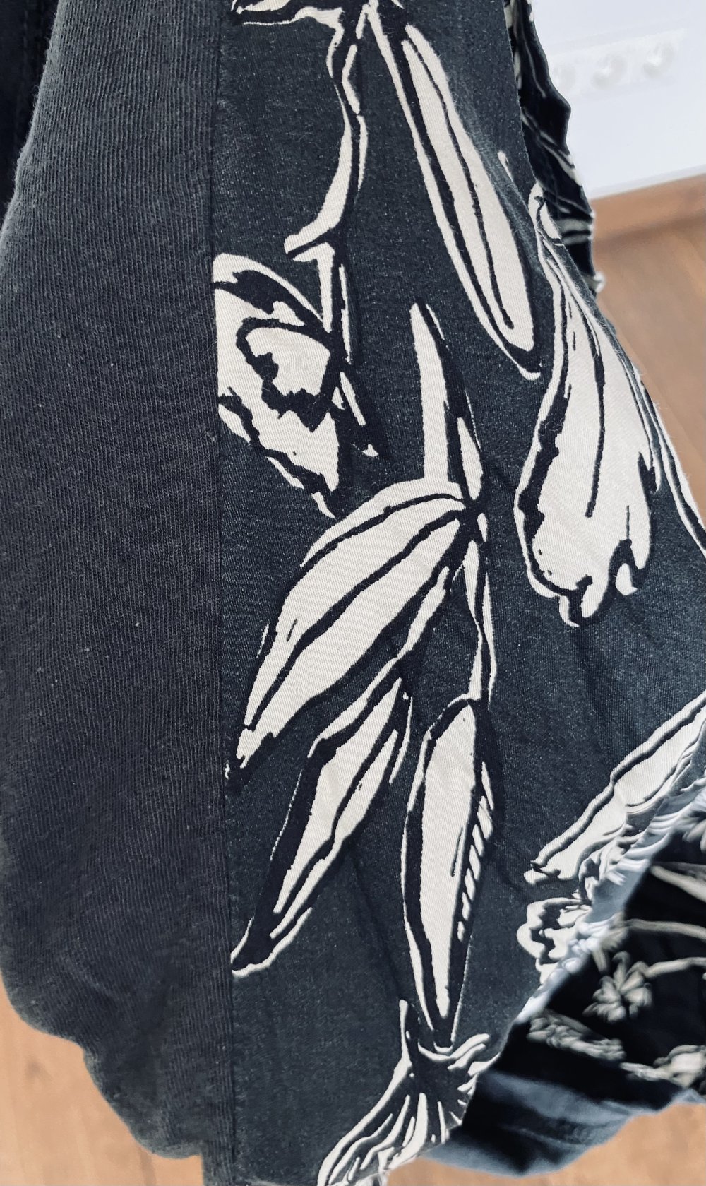 Marc O‘Polo, Top/Trägershirt, schwarz/weoß, gemustert, Gr. L