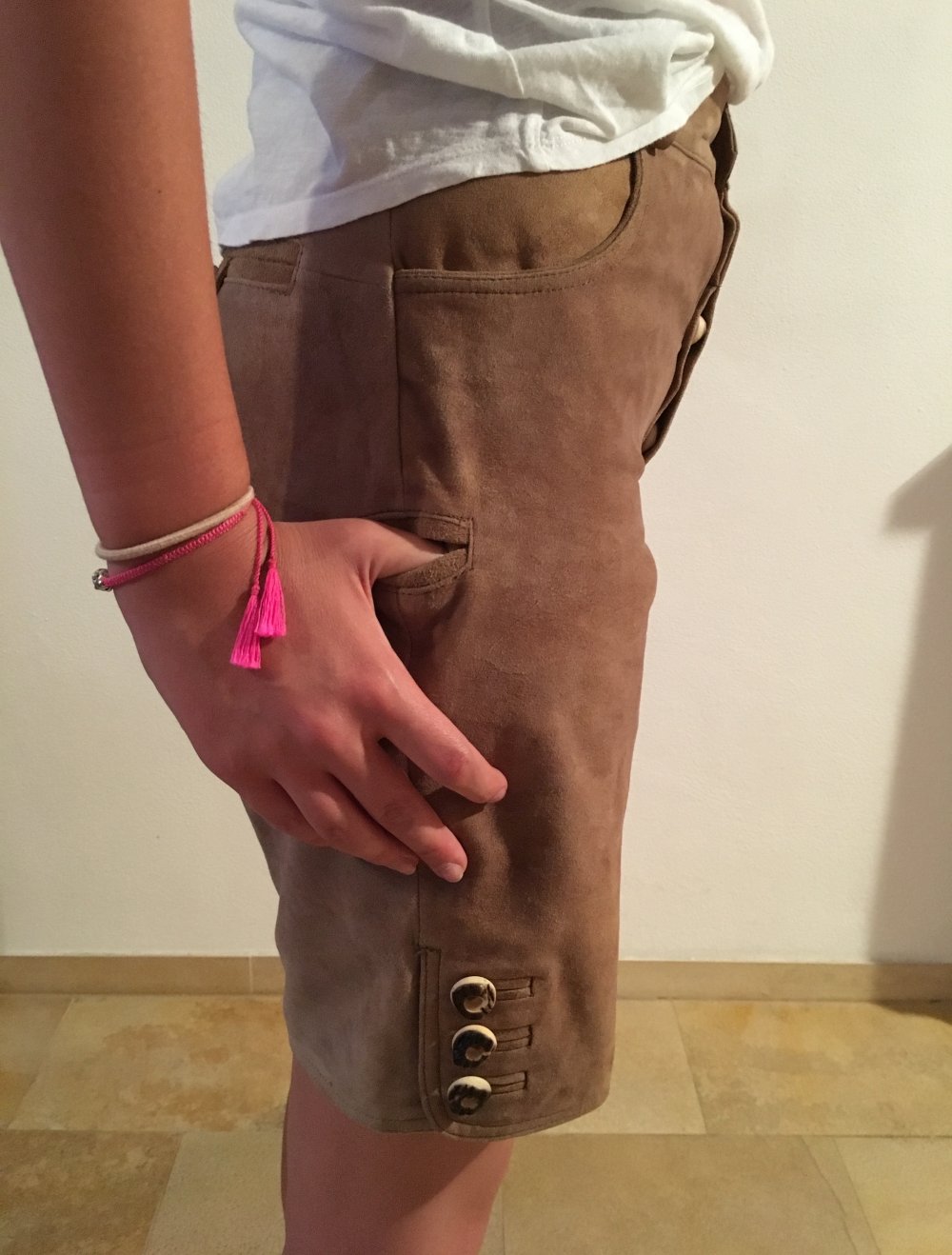 Country Line, Trachten Lederhose kurz, Gr. S