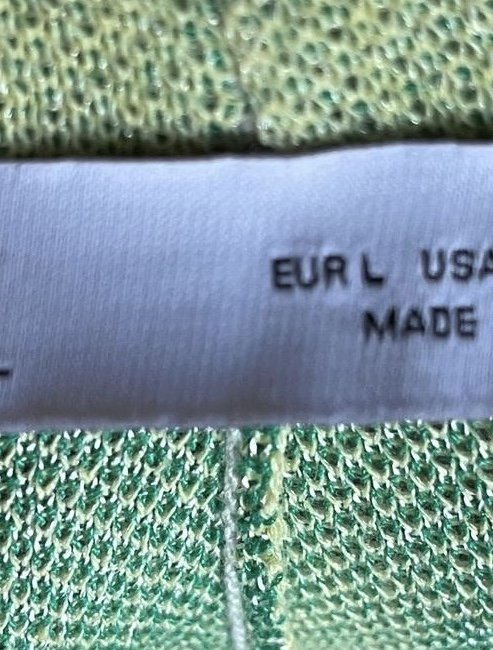 Zara, Hose, Strick, Marlene Style, grün, gemustert, Gr. L