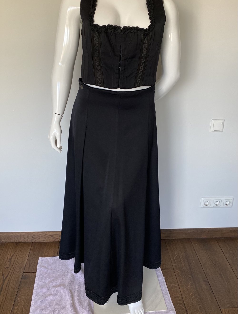 Anno Domini, Dirndl, Tracht, mehrteilig, schwarz, Gr. 44