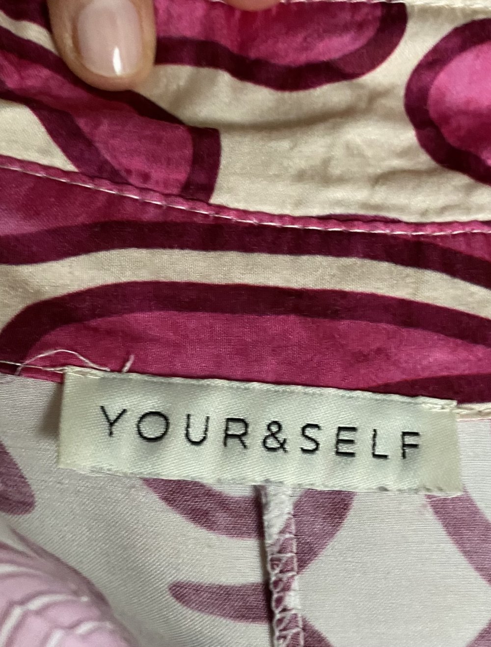 Your & Self, Tunikakleid,Satin, pink/creme, Gr. onesize