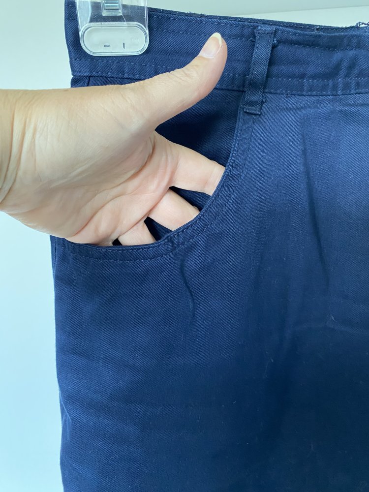 Esprit, Rock, 5 Pocket Style, dunkelblau, Gr. 38