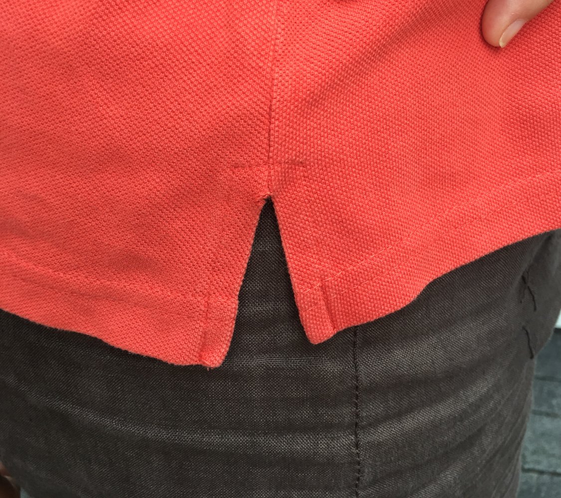 H&M, Poloshirt, rot, leichte A-Linie , Gr. L