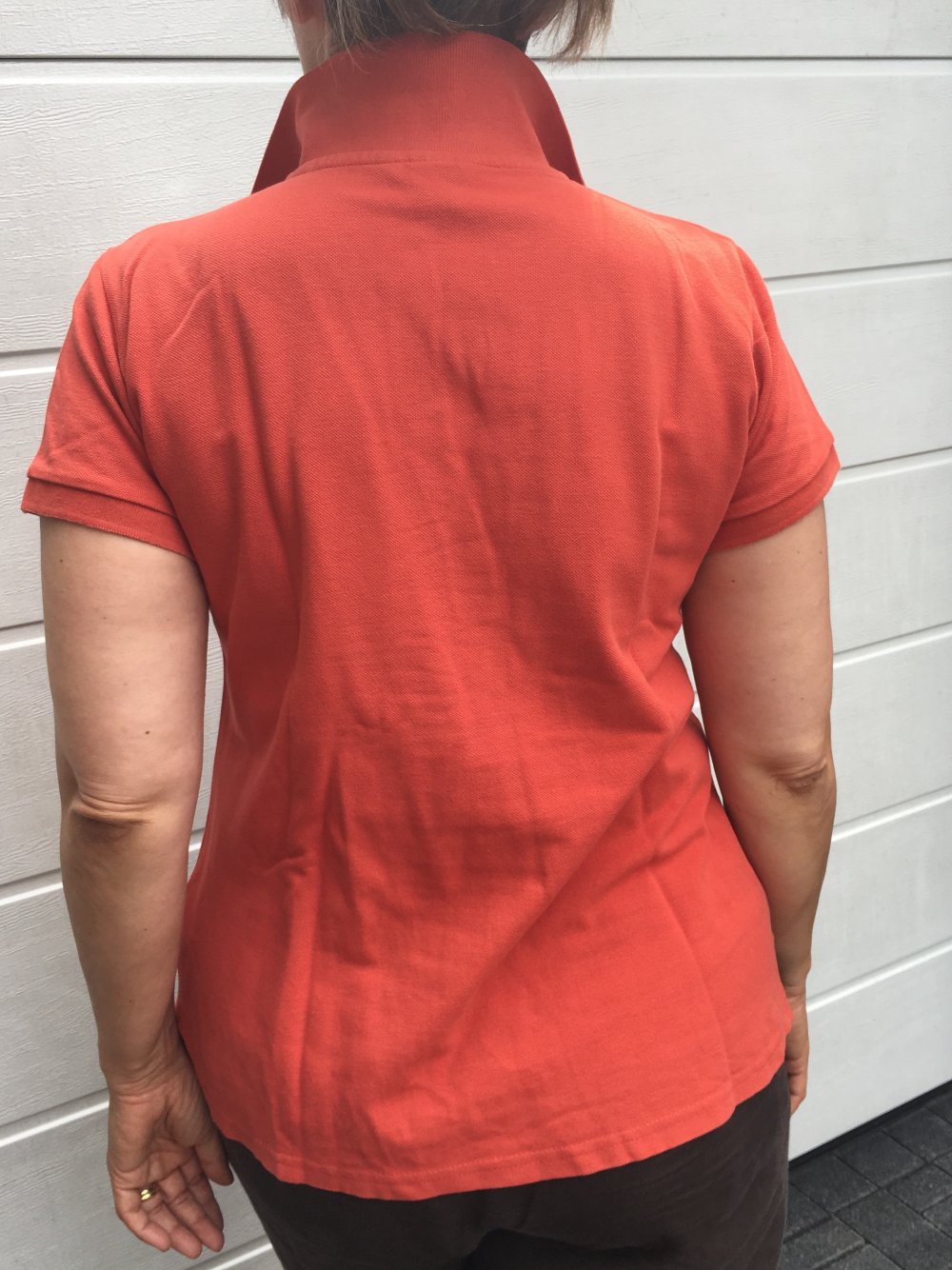 H&M, Poloshirt, rot, leichte A-Linie , Gr. L