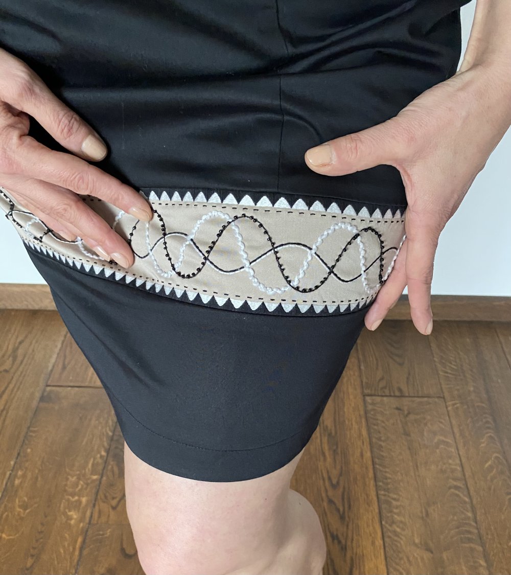Gerry Weber, Kleid, Business, schwarz, Zierperlen, Gr. 40