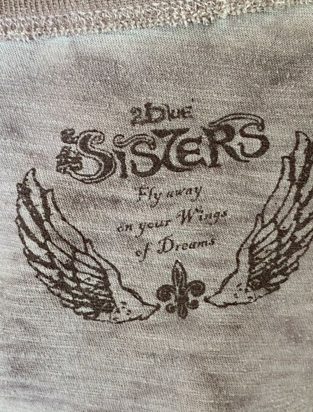 Two Blue Sisters, Shirt, langarm, rosé/flieder, Gr. XL