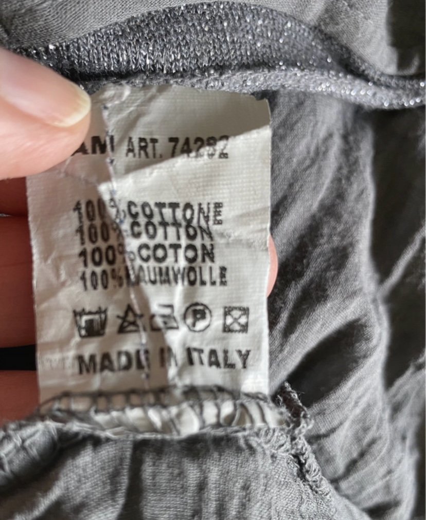 Made in Italy, Tunika, Cotton, khaki, onesize