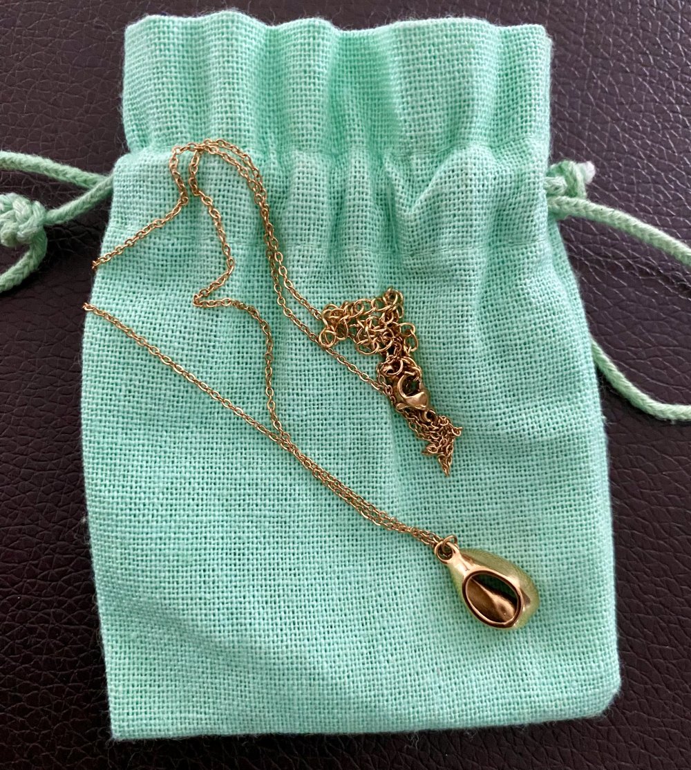 Schmuckset, Armband und Kette, Muscheln, goldfarben