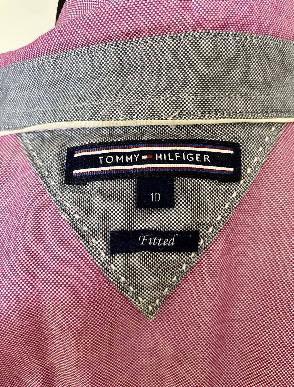 Tommy Hilfiger, Bluse, neuwertig, Jeanshemd-Style, pink rosé, Gr. 38/10